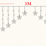 Cascada de Estrellas - Luces LED Navidad (3 Metros) (PAGO CONTRAENTREGA 🚚)